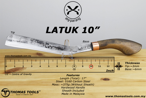 myparang Latuk 10" (Sheath Included)