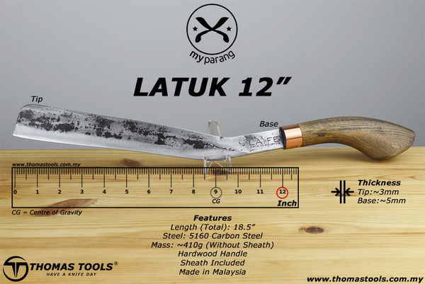 myparang Latuk 12" (Sheath Included)