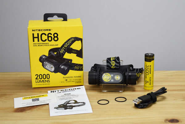 Nitecore HC68 Dual Beam E-Focus Headlamp (2000 Lumens)