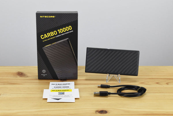 Nitecore Carbo 10000 Lightweight Carbon Fibre Power Bank