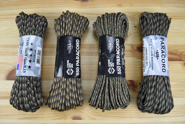 Atwood 550lbs Paracord 7 cores 100ft (Camo)