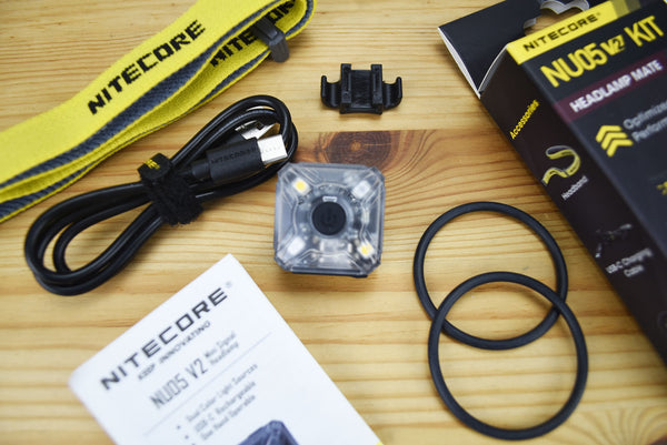 Nitecore NU05 V2 Kit Mini Signal Rechargeable Headlamp (40 Lumens)