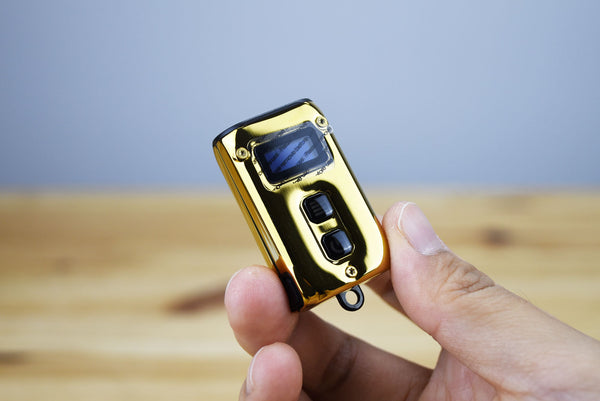 Nitecore TINI 2 SS Limited Edition Gold Keychain Rechargeable Flashlight (500 Lumens)