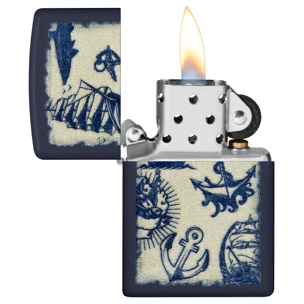 Zippo Ace 48500 Spade Skull Design Lighter