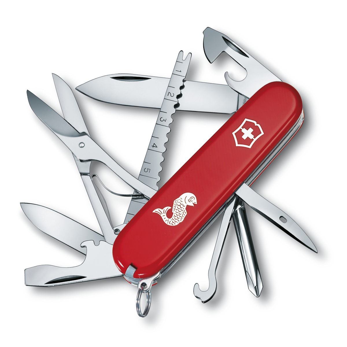 Victorinox Angler Fishing Multitool Pocket Knife 1.3653.72 (Red)