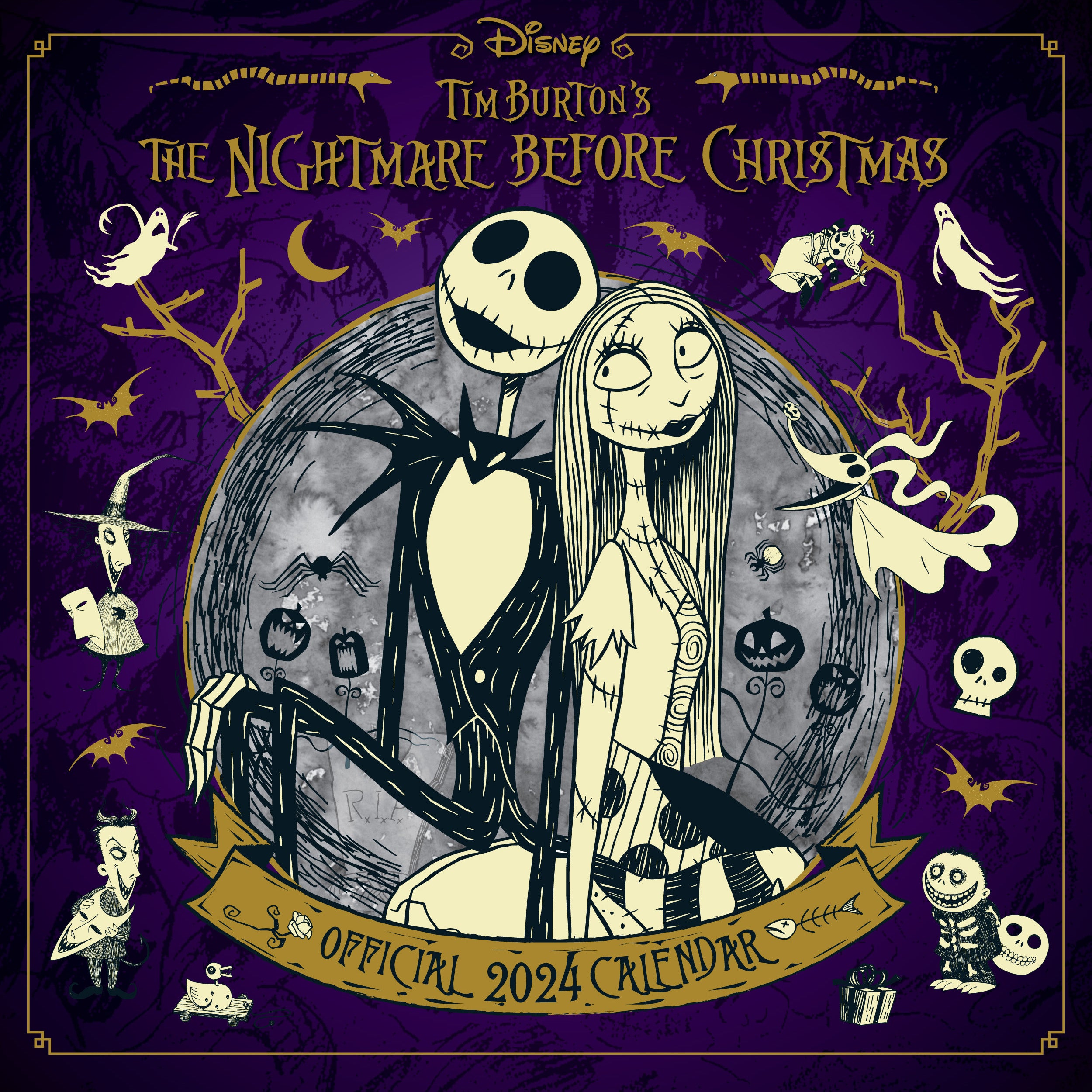 Nightmare Before Christmas 2025 Square Calendar Danilo Promotions