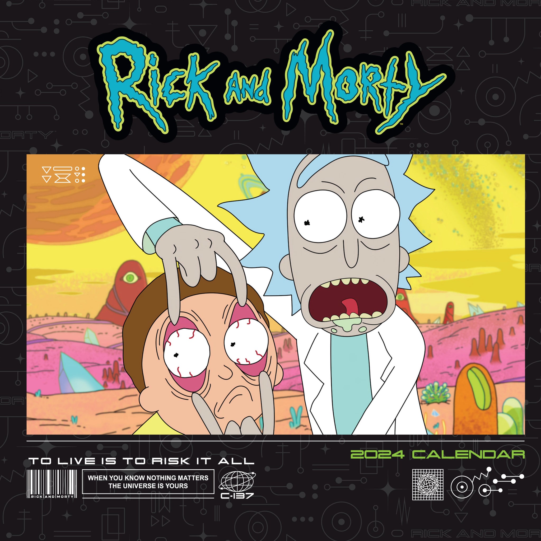 Rick & Morty 2024 Square Calendar Danilo Promotions