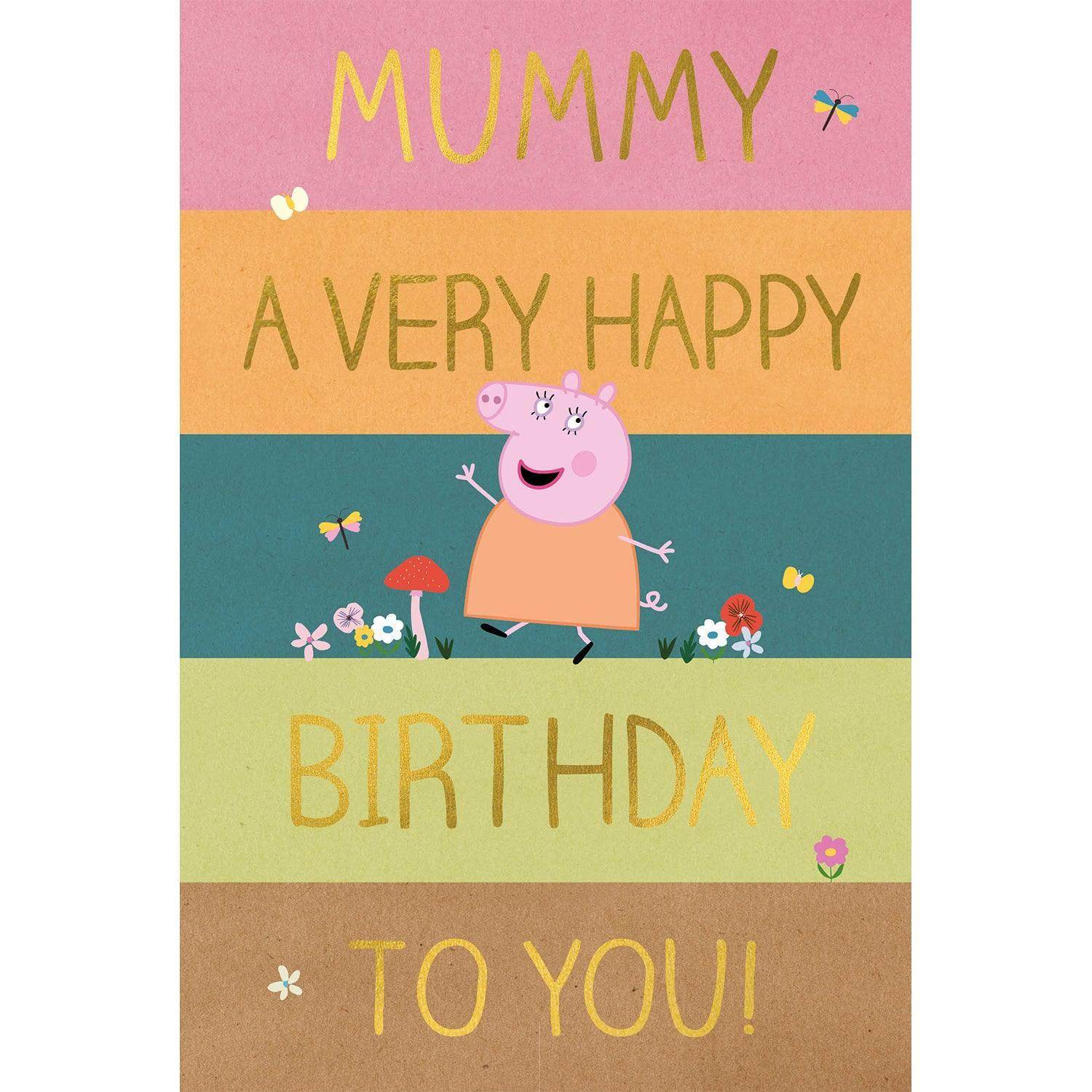 Peppa Pig Mummy Birthday Card, Mummy Card – Danilo Promotions