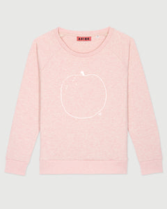 Big apple sweatshirt, Heather Pink - AEIBE