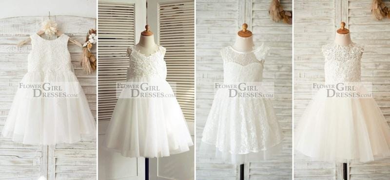 11 Lace Flower Girl Dresses for Rustic Barn Wedding