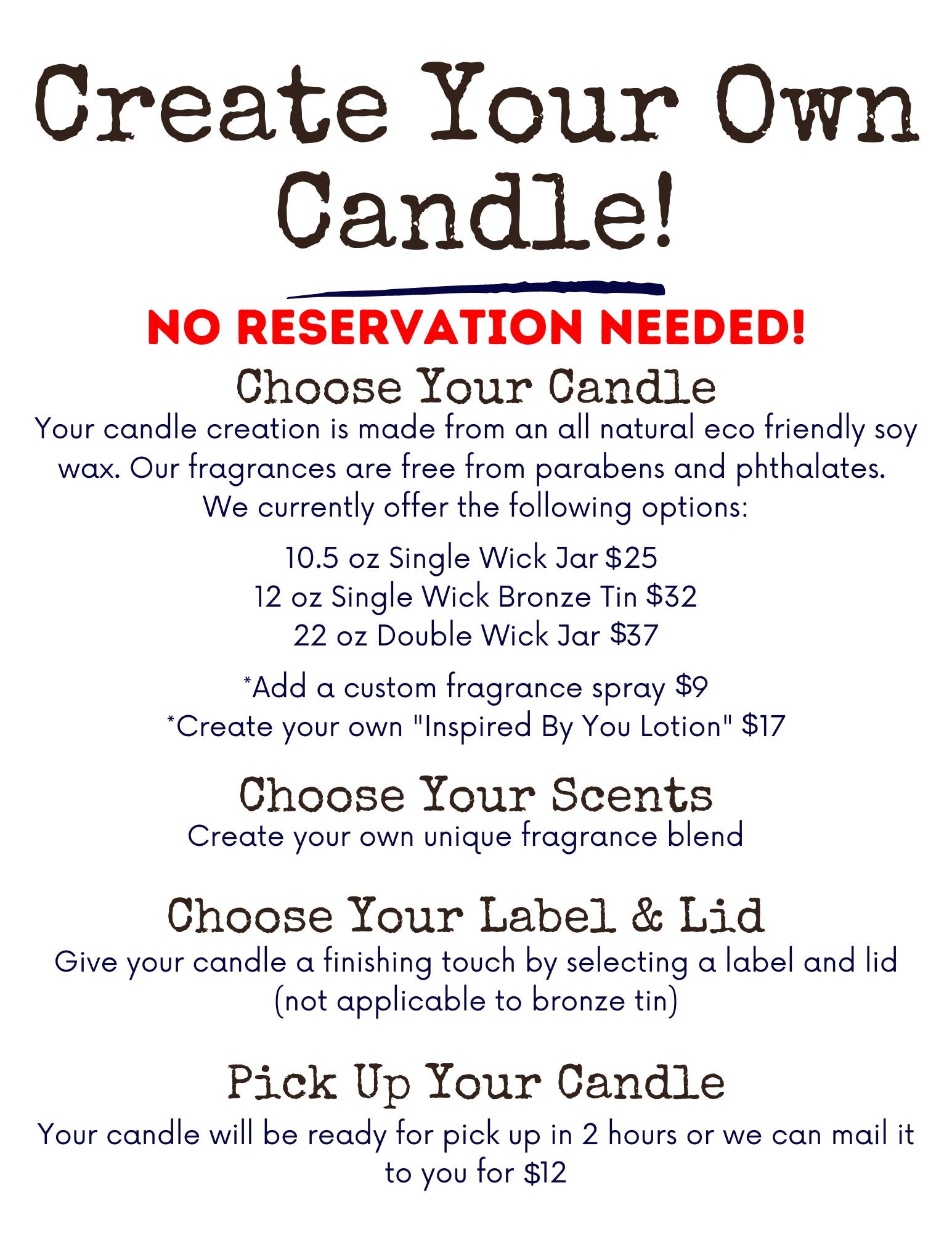 Create at BDC Candle Bar – BDC Candle Bar and Burnin Down Candles