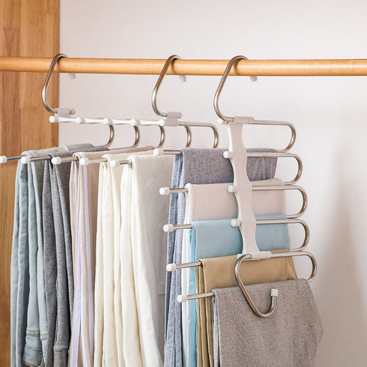 trouser hangers space saving