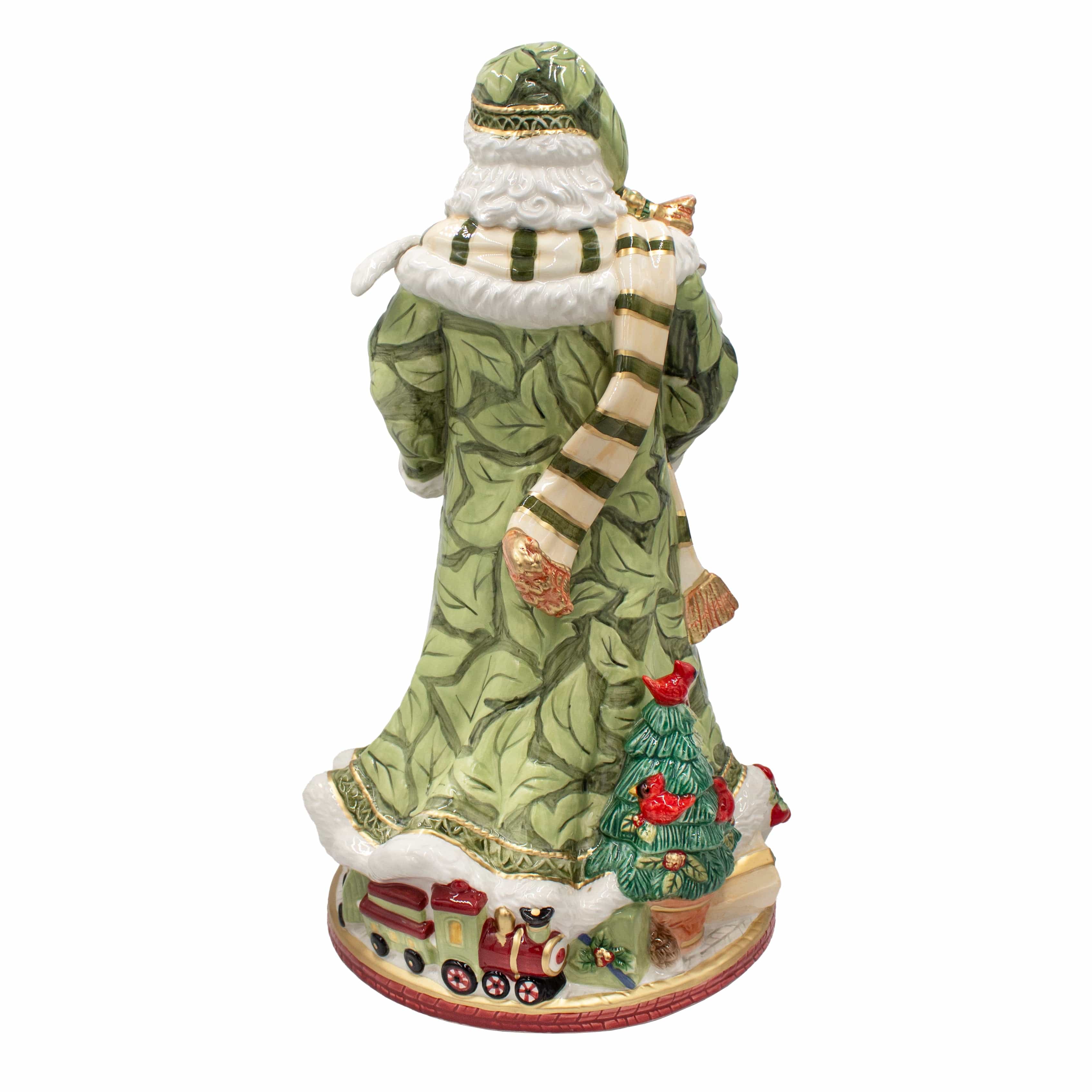 Holiday Home Green Santa Figurine, 18.75 IN
