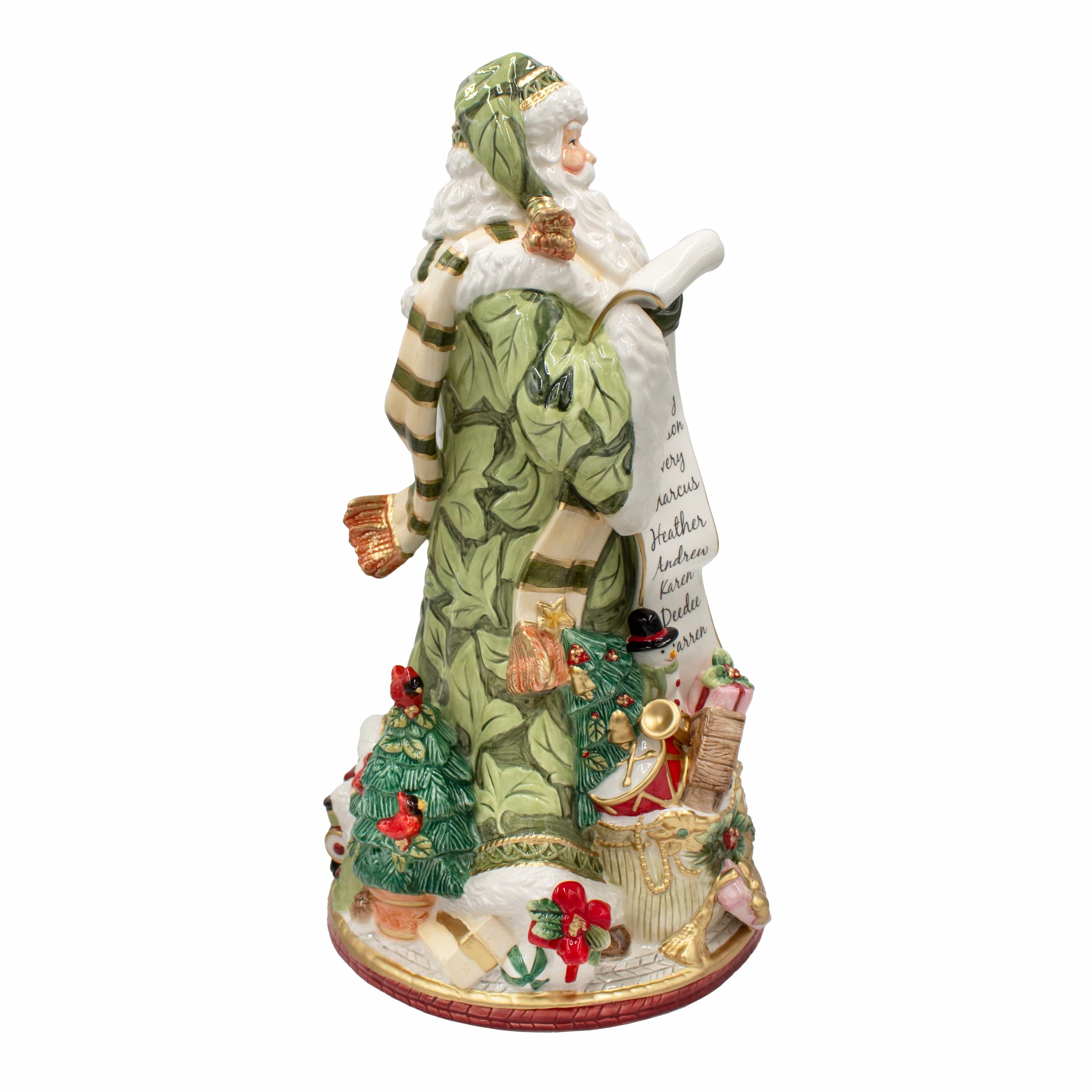 Holiday Home Green Santa Figurine, 18.75 IN