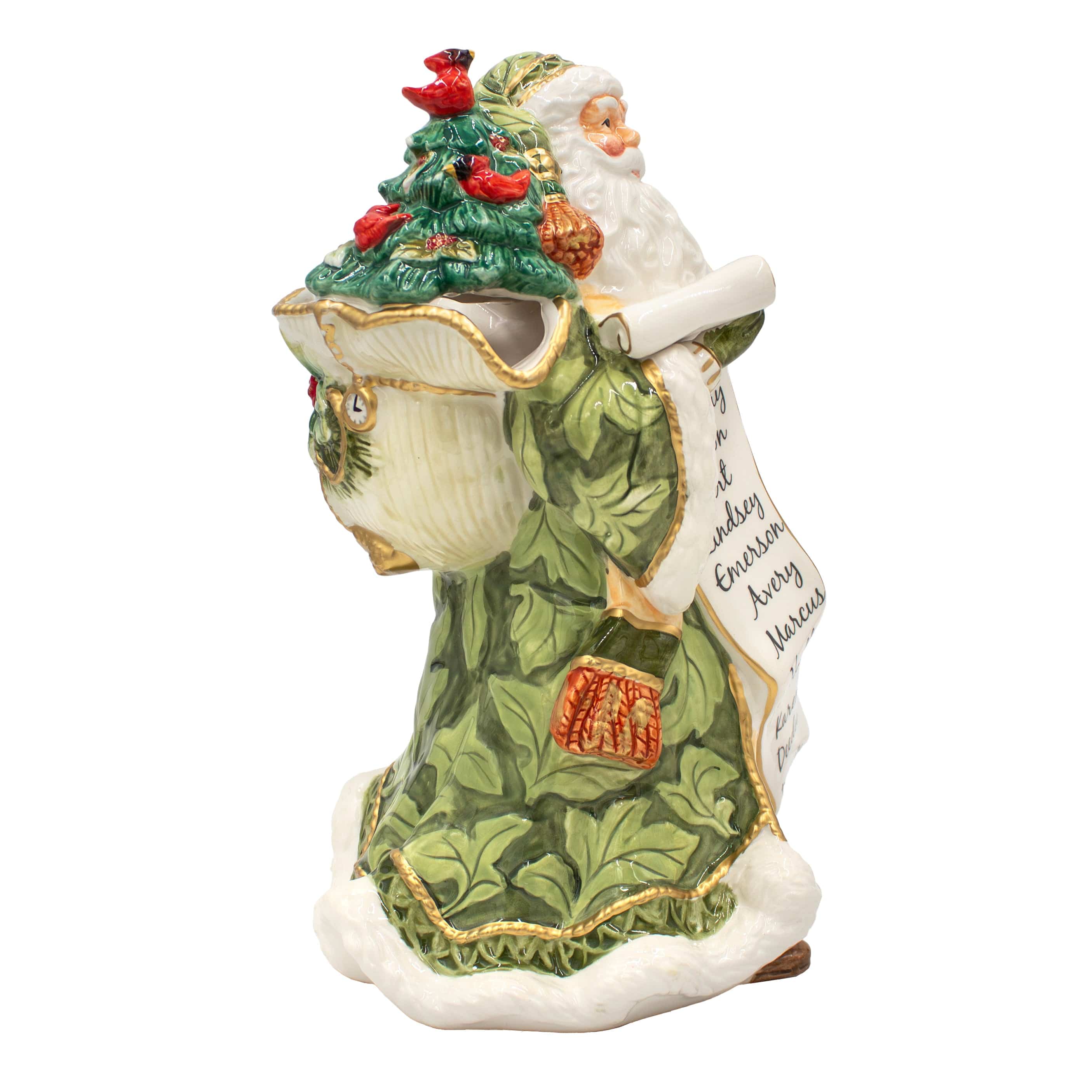 Holiday Home Green Santa Pitcher