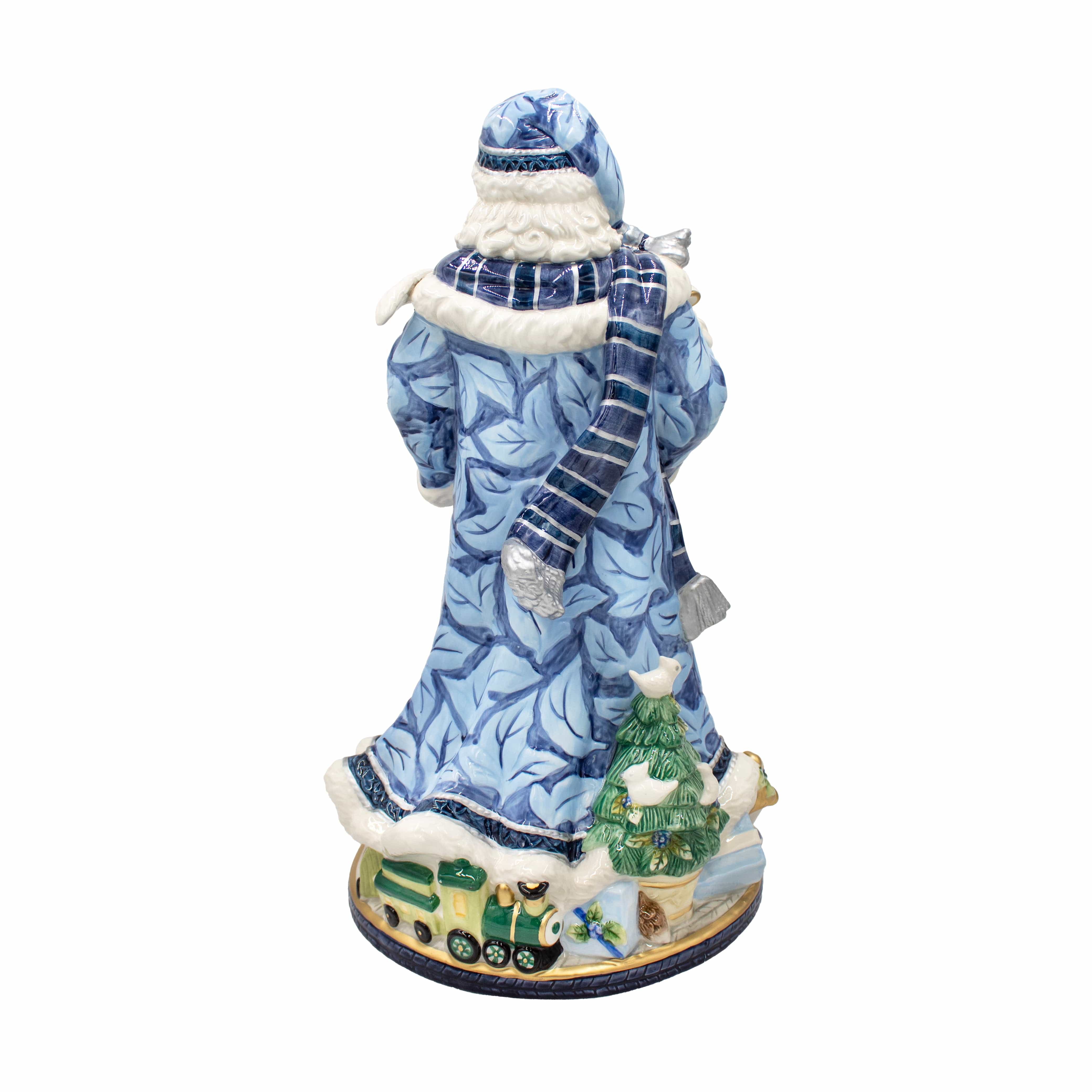 Holiday Home Blue Santa Figurine, 18.75 IN