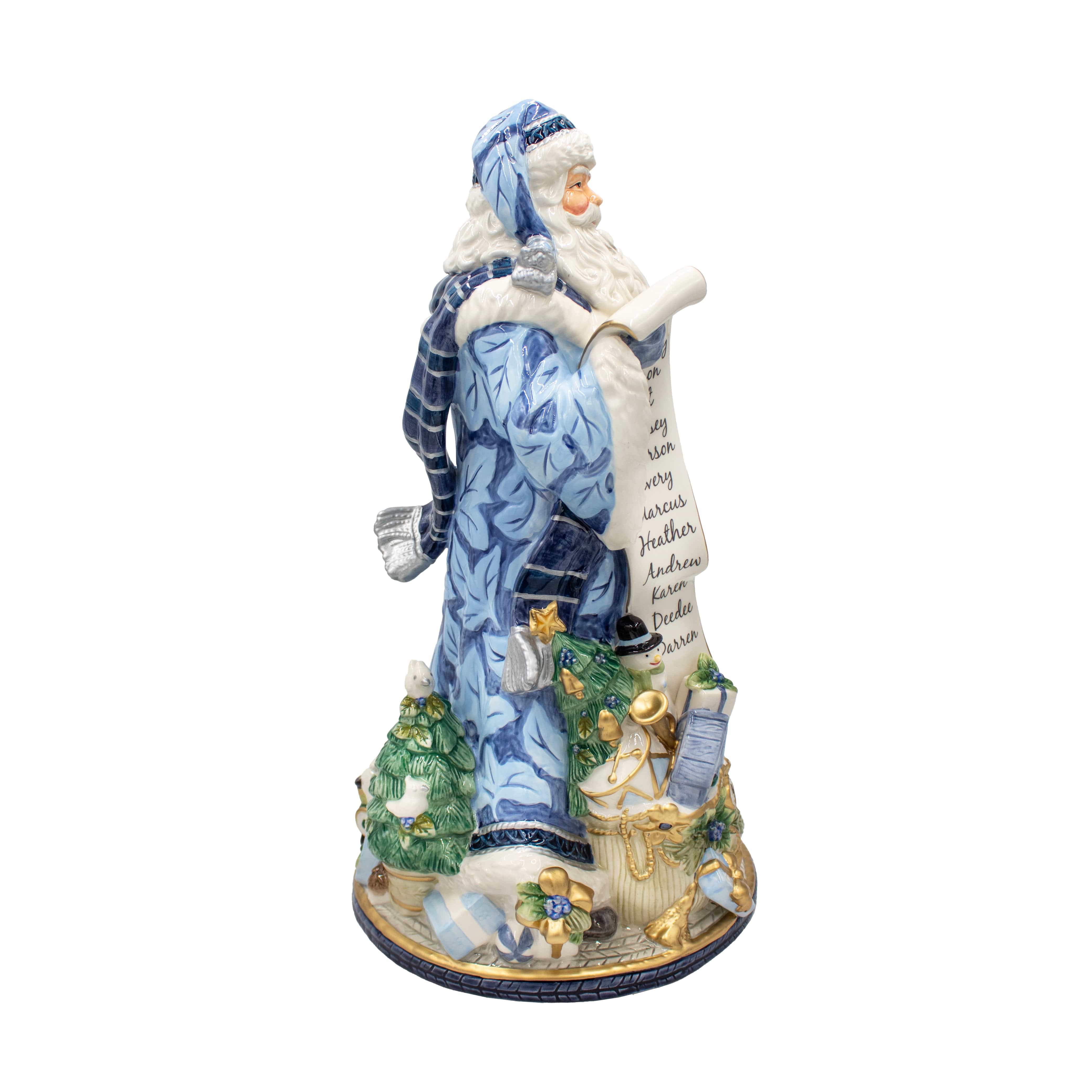 Holiday Home Blue Santa Figurine, 18.75 IN