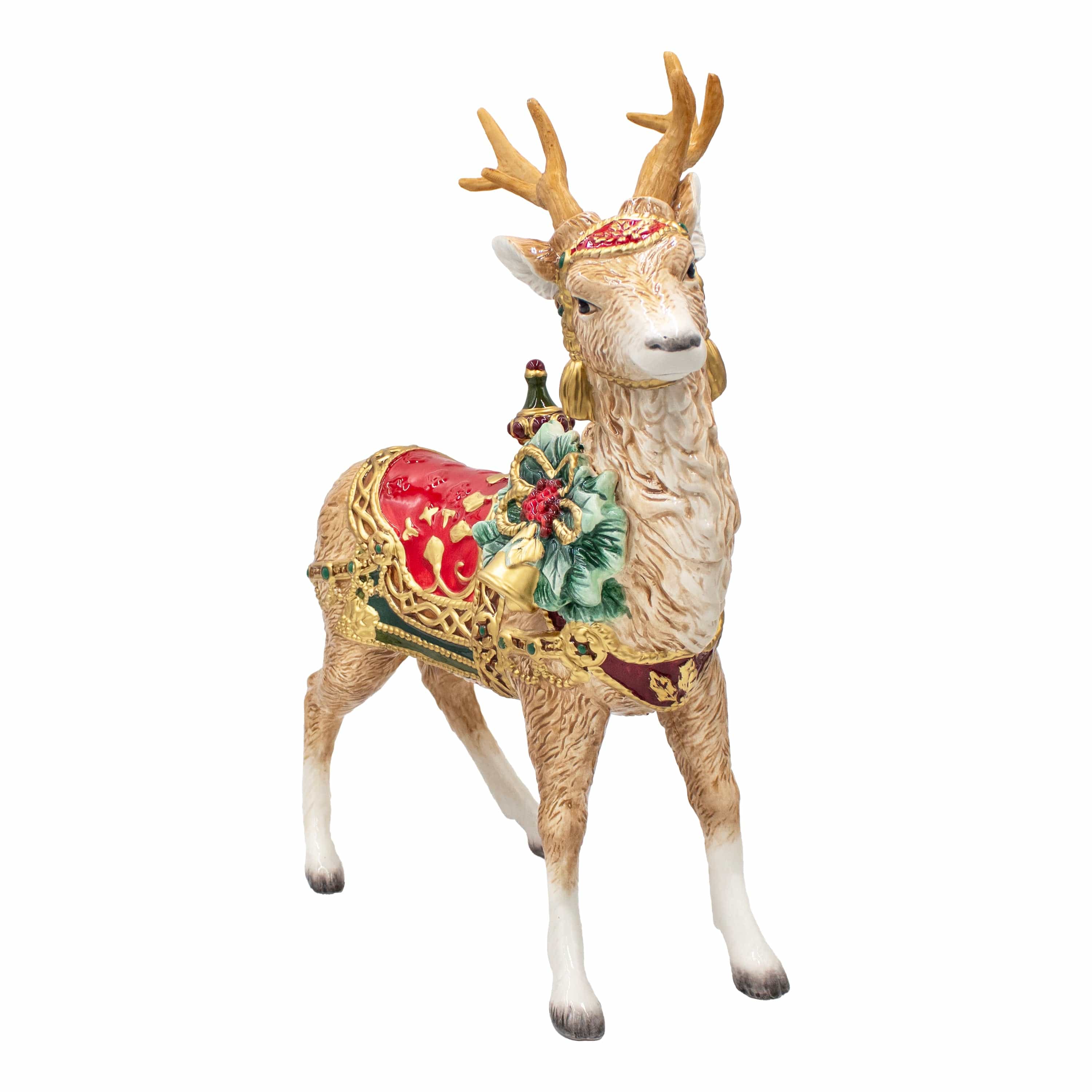 Noel Holiday Grand Deer Figurine, 17.75 IN