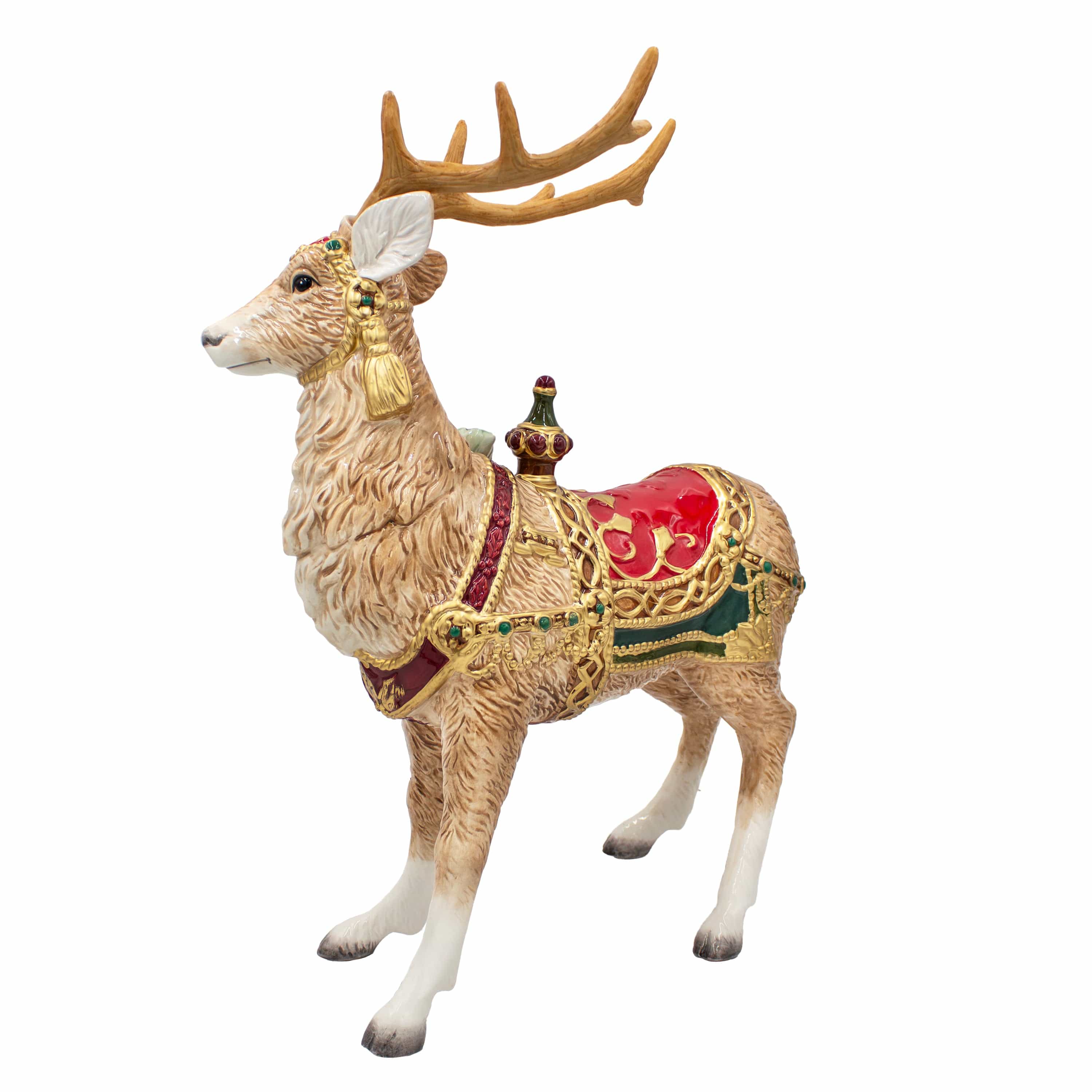 Noel Holiday Grand Deer Figurine, 17.75 IN