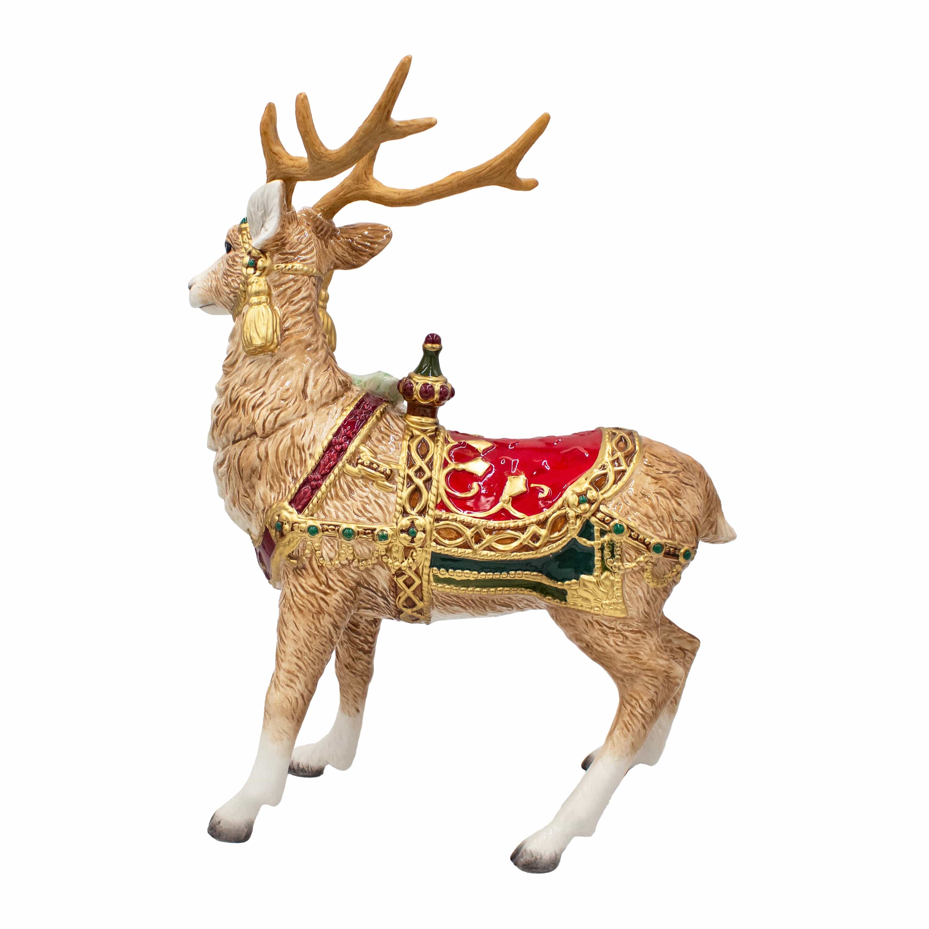 Noel Holiday Grand Deer Figurine, 17.75 IN