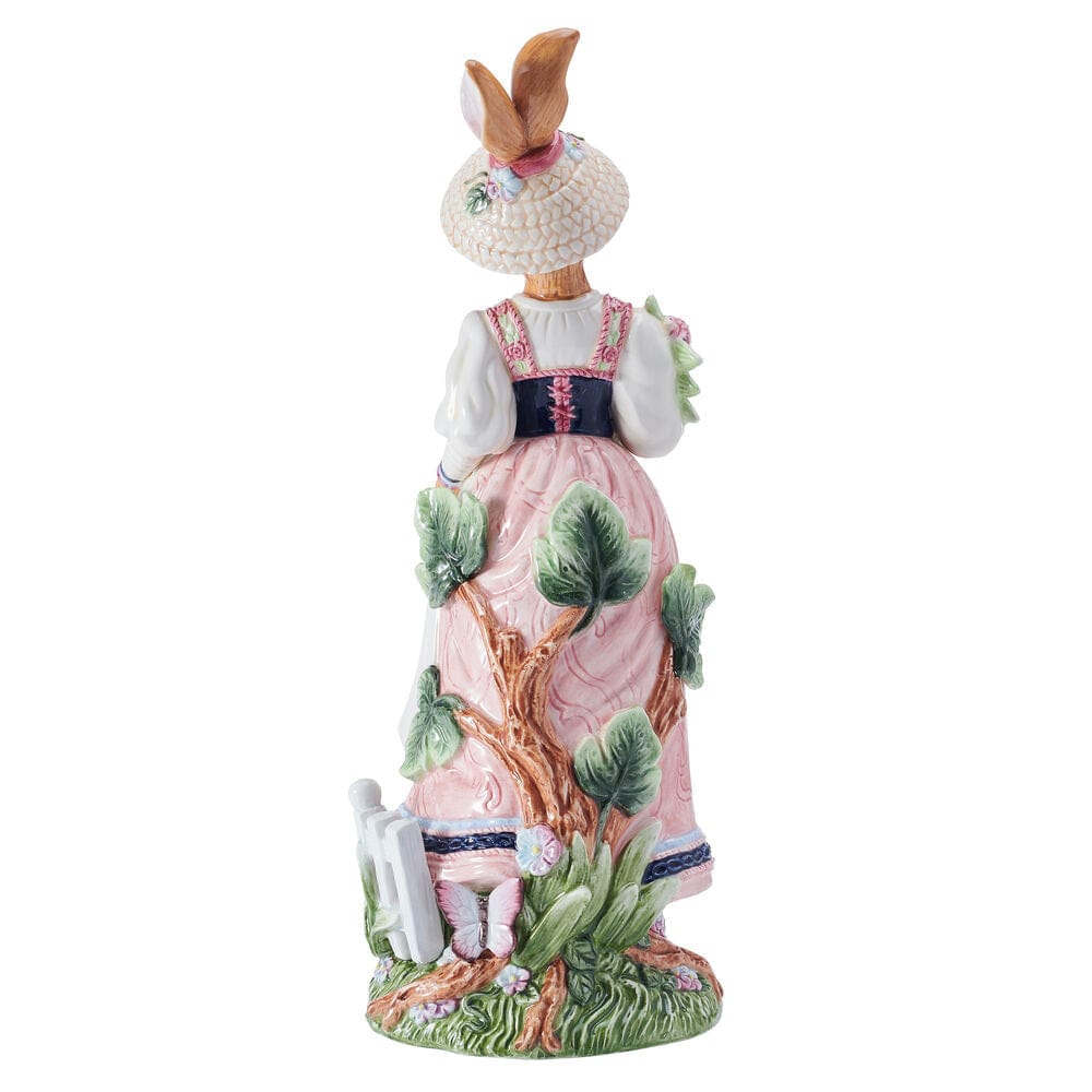 17.25-IN Jardin Female Rabbit Figurine