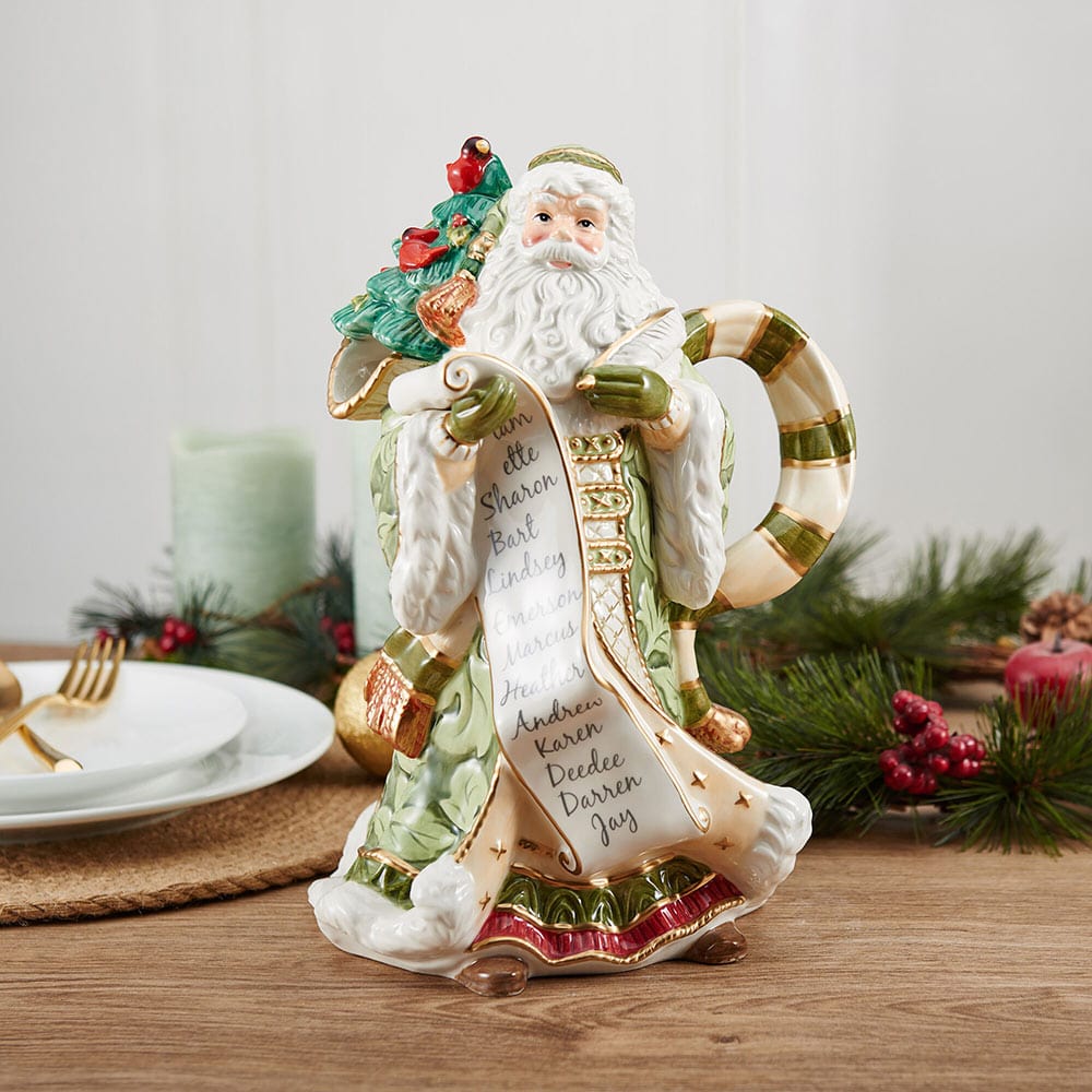 Holiday Home Green Santa Pitcher