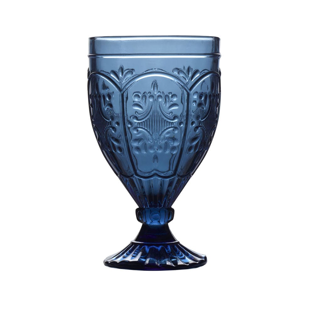 Trestle Goblets Set Of 4, Indigo