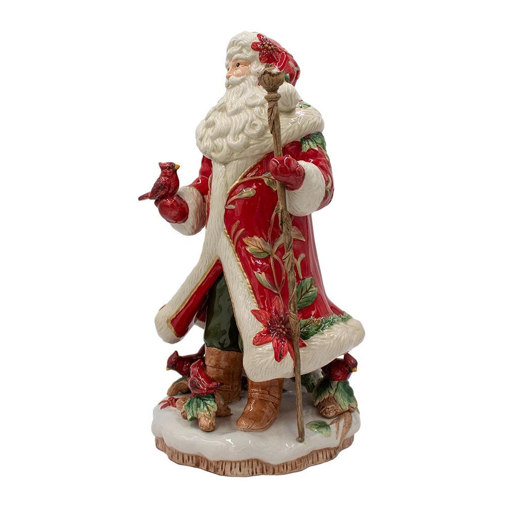 Cardinal Christmas Santa Figurine, 18 IN