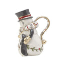 Fitz and Floyd Mistletoe Merriment Snowman Pitcher