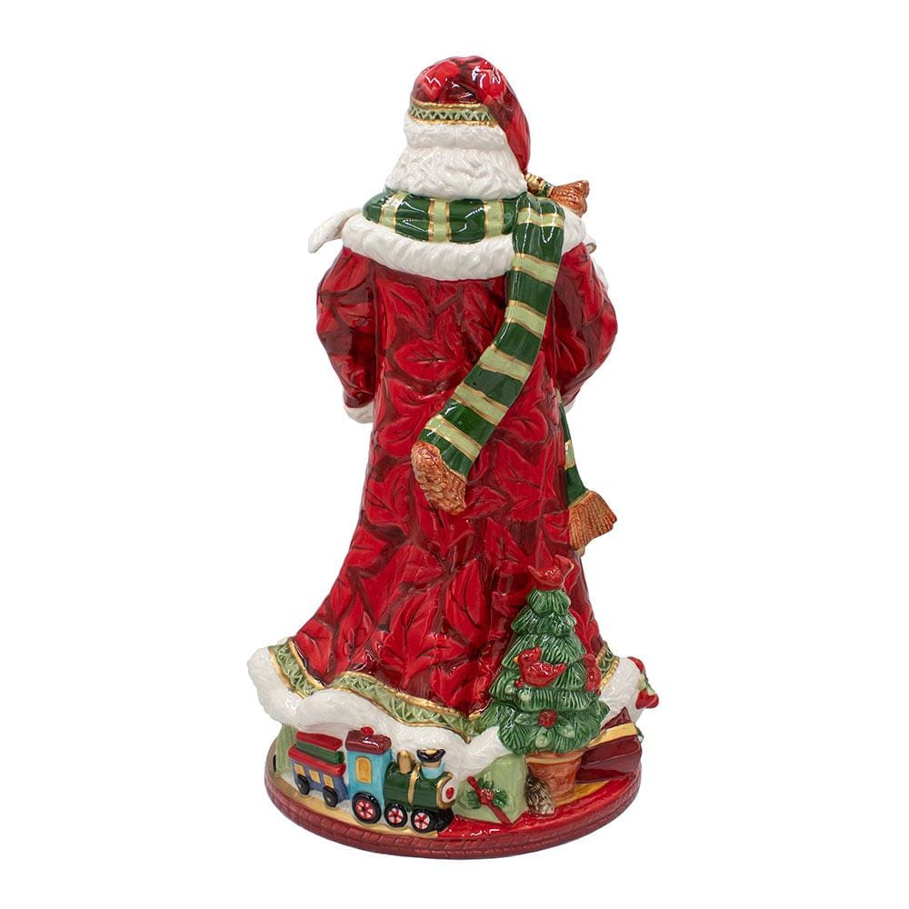 Holiday Home African American Santa Figurine, 18.75 IN