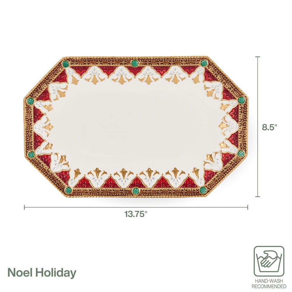 Noel Holiday Platter, 13.75 IN