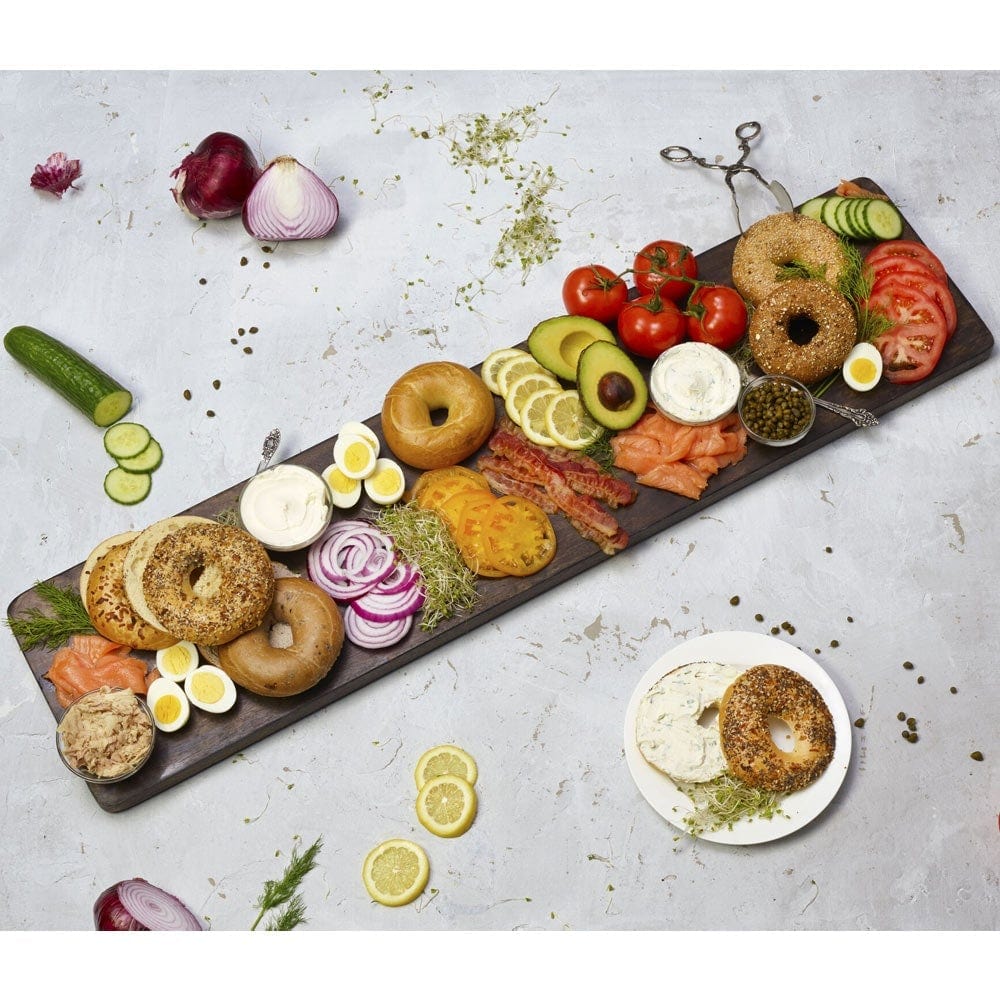 Austin Craft 39 Inch Charcuterie Mango Wood Serving Board, Espresso