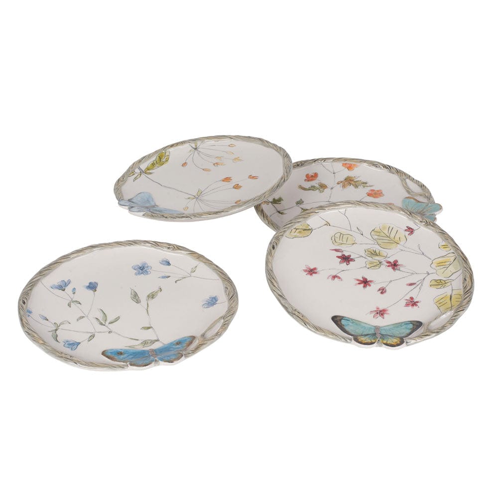 Butterfly Fields Set Of 4 Salad Plates