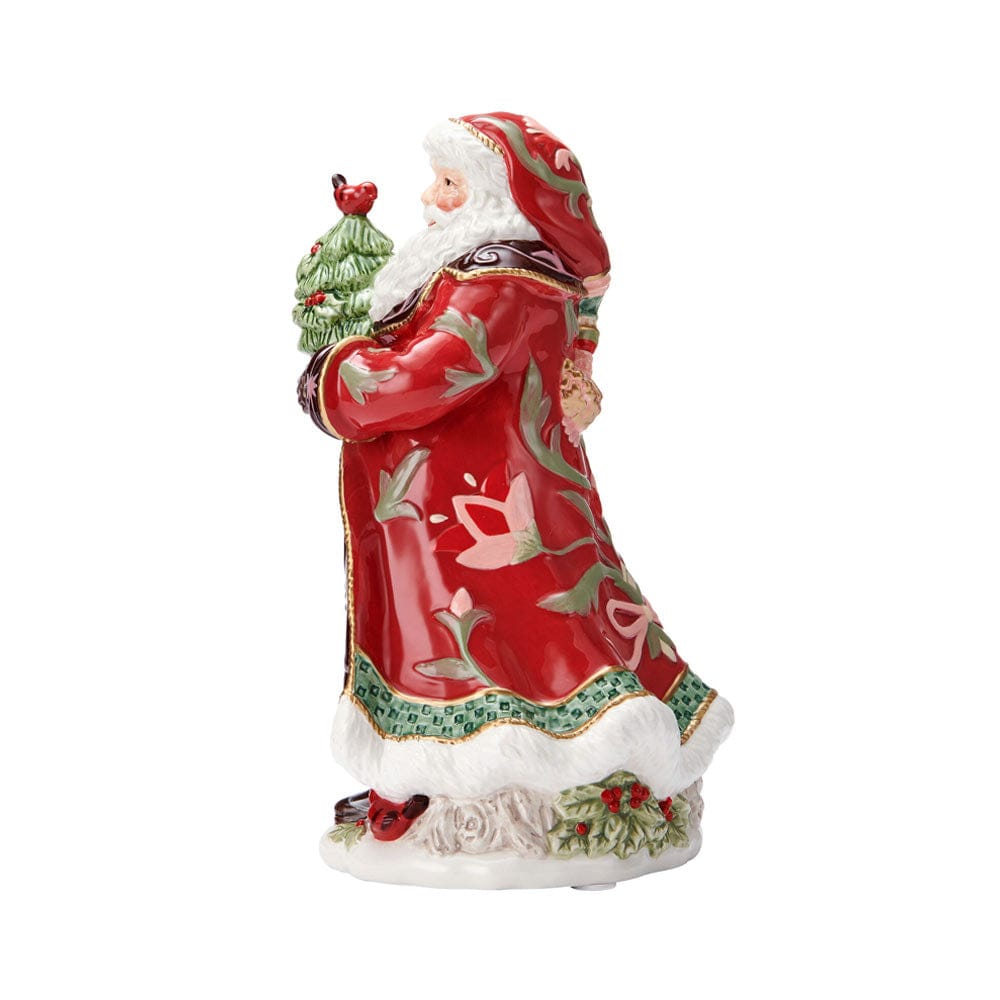 Chalet Holiday Musical Santa Figurine, O Christmas Tree, 10.25 IN