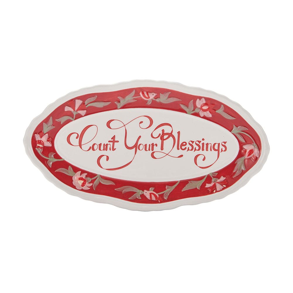 Chalet Sentiment Tray, Count Your Blessings