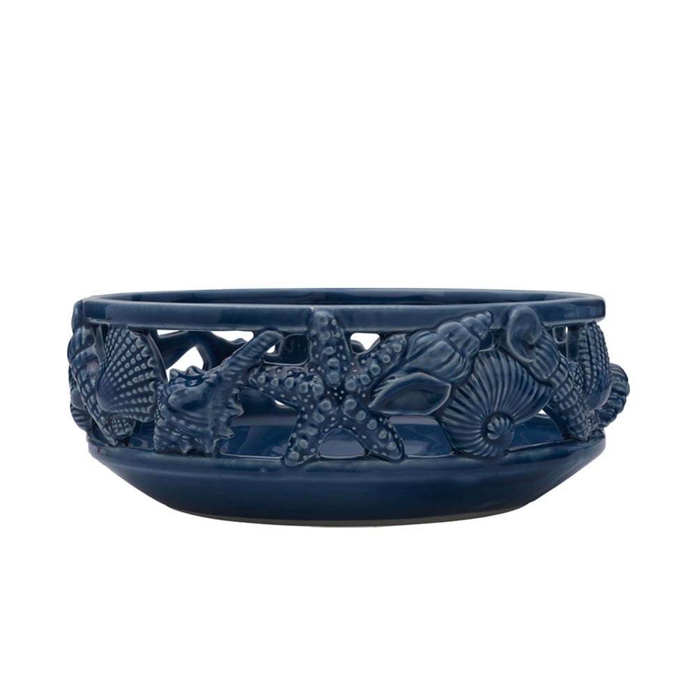 Coastal Home Blue Centerpiece Bowl