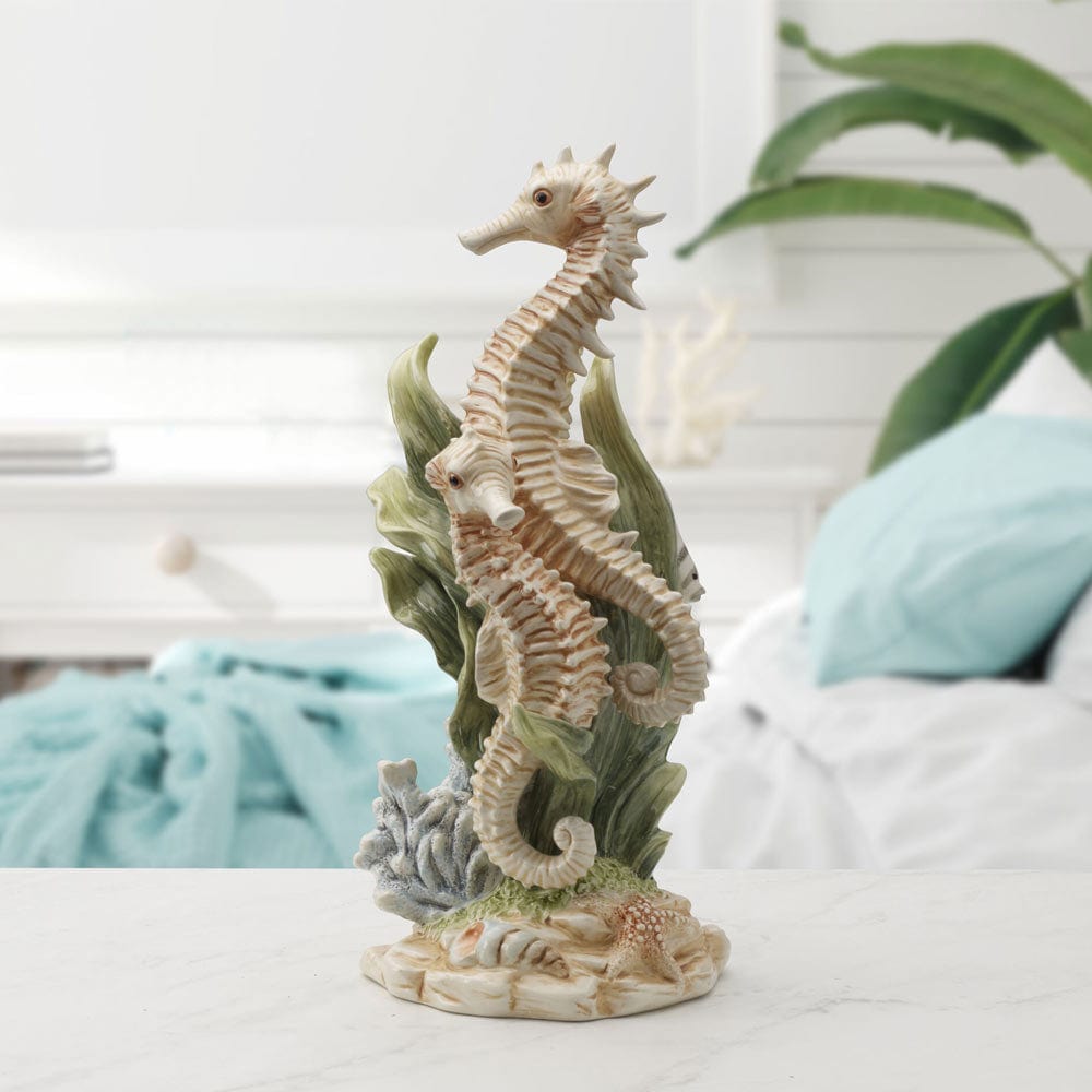 Coastal Home Seahorse Figurine 13.75 IN