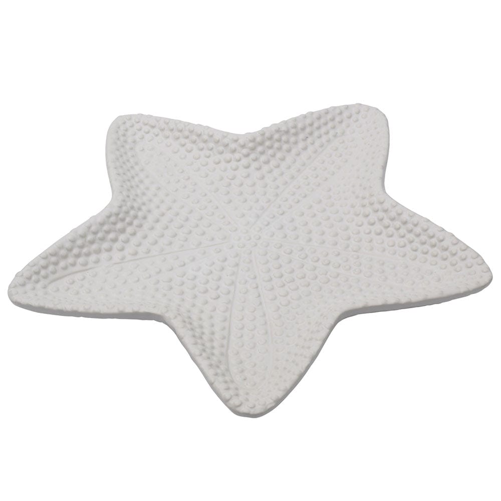Coastal Home White Starfish Platter 14.5 IN