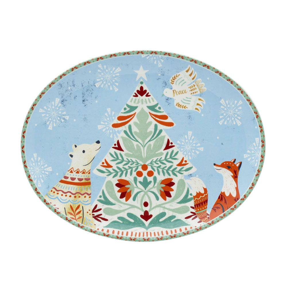 Cottage Christmas Large Platter