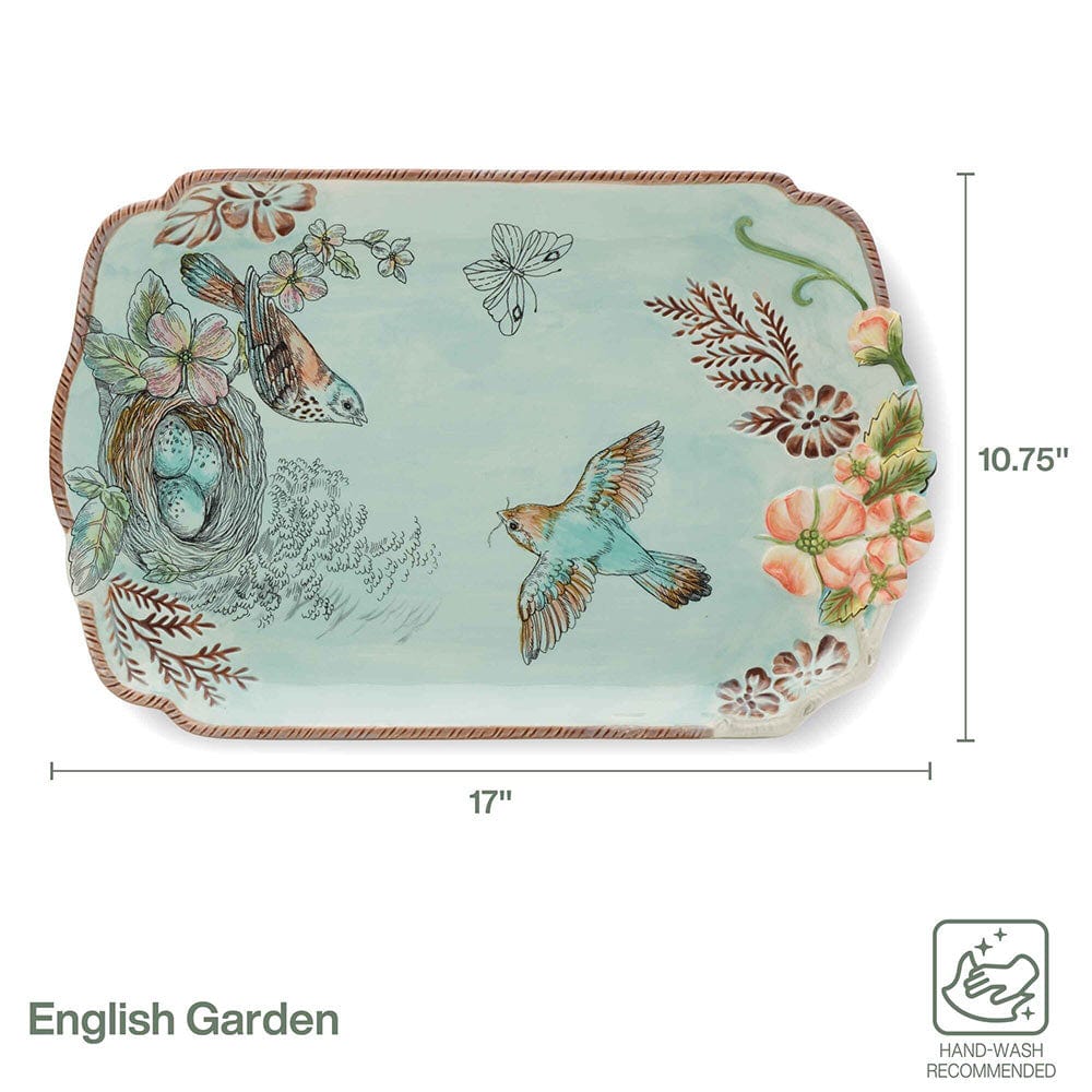 English Garden Serving Platter
