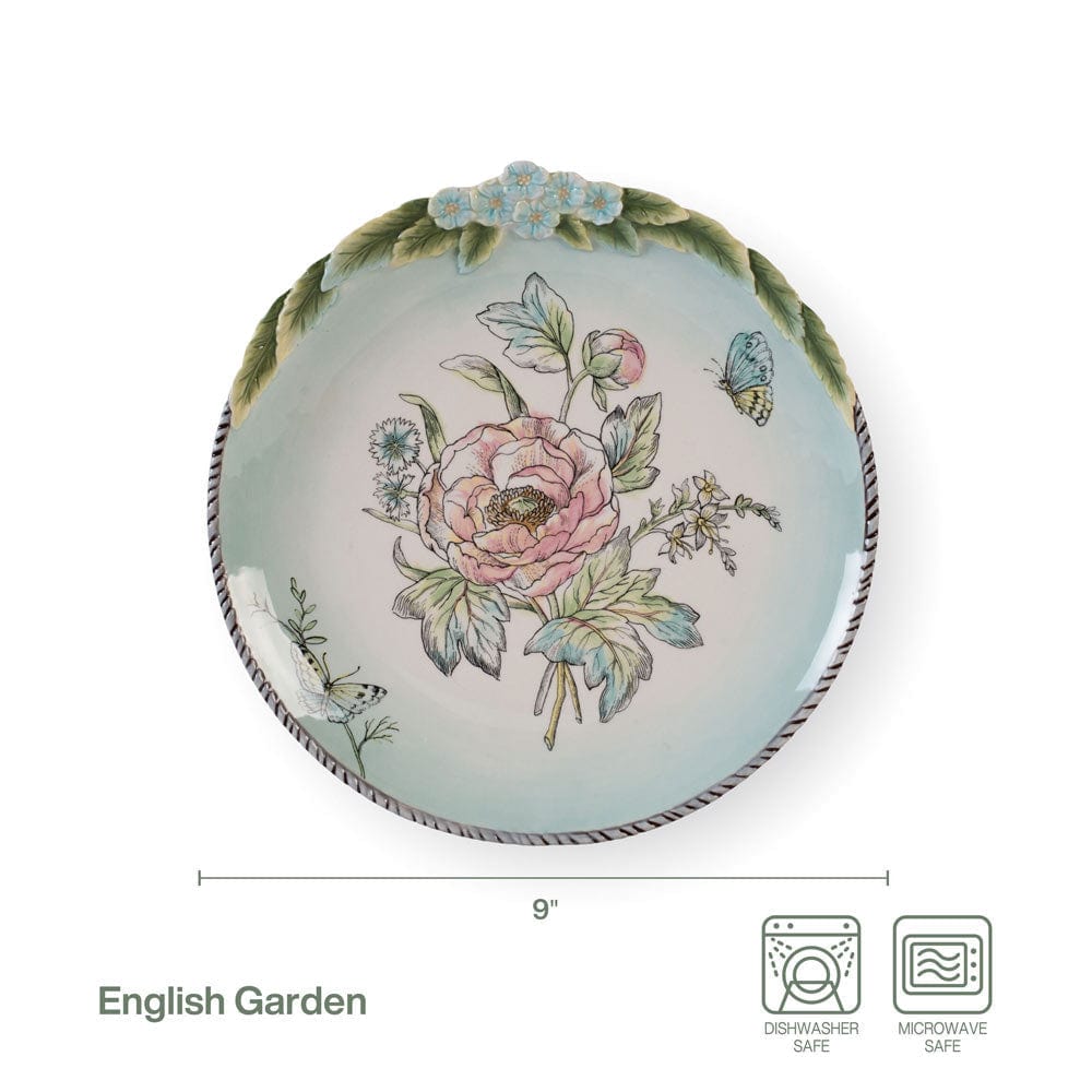 English Garden Set Of 4 Bloom Salad Plates