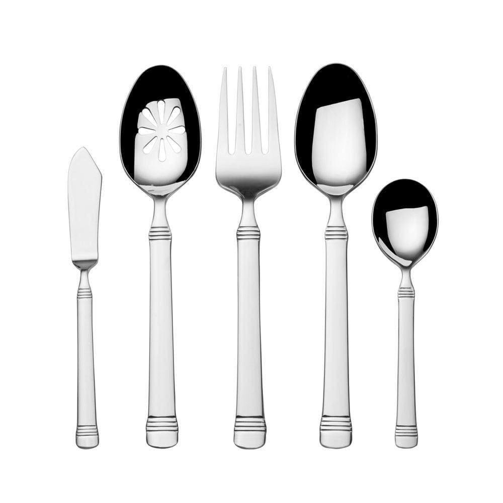 Everyday Bistro Band 45 Piece Flatware Set, Service For 8