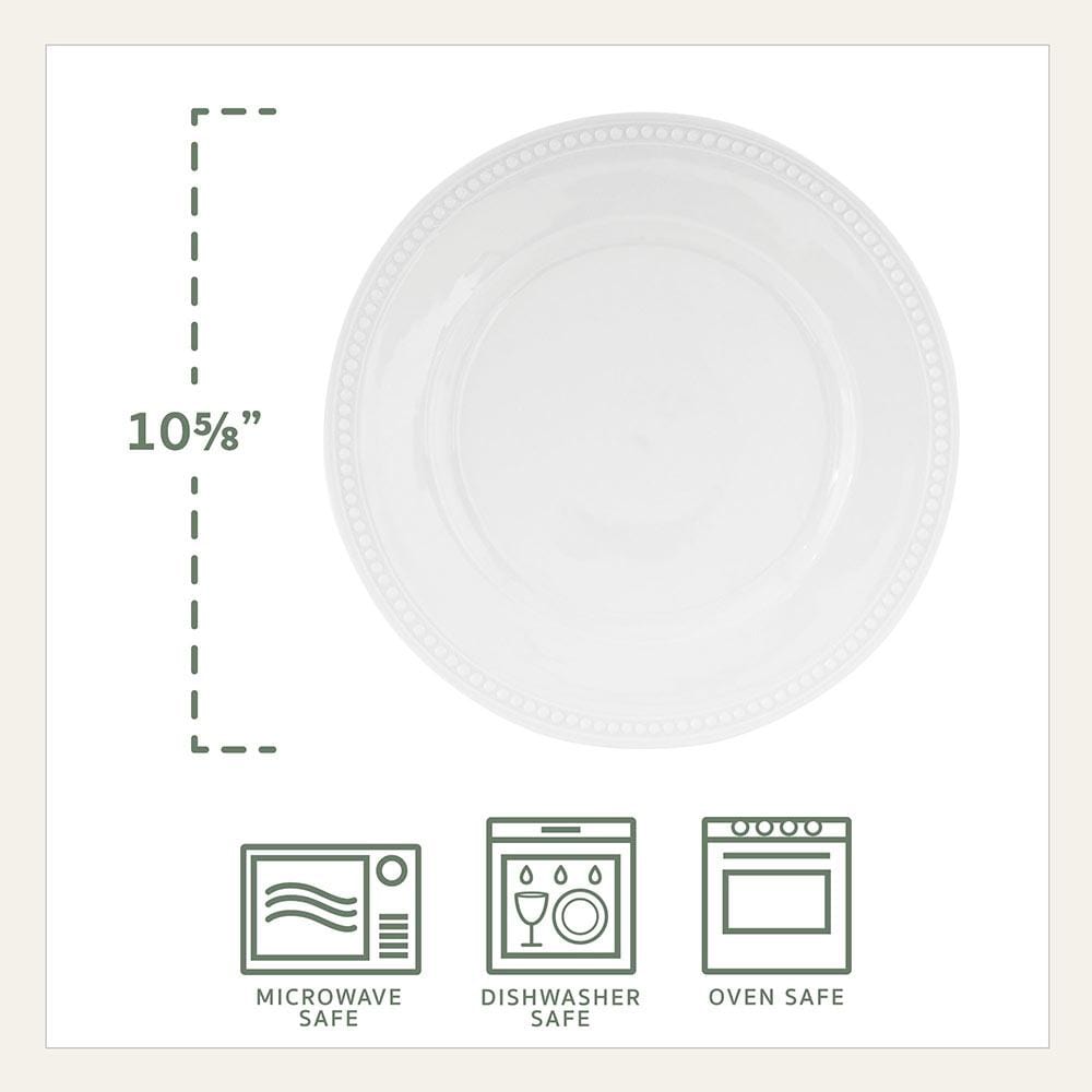 Everyday White® Beaded 16 Piece Dinnerware Set, Service For 4