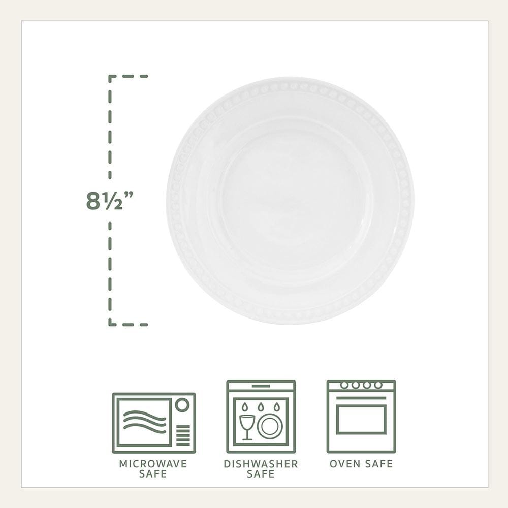 Everyday White® Beaded 16 Piece Dinnerware Set, Service For 4