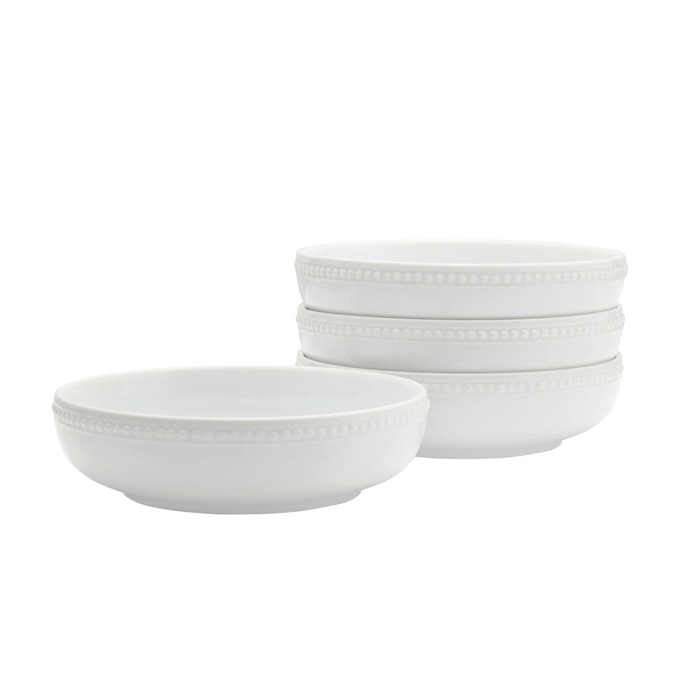 Everyday White® Beaded Set Of 4 Dinner Bowls