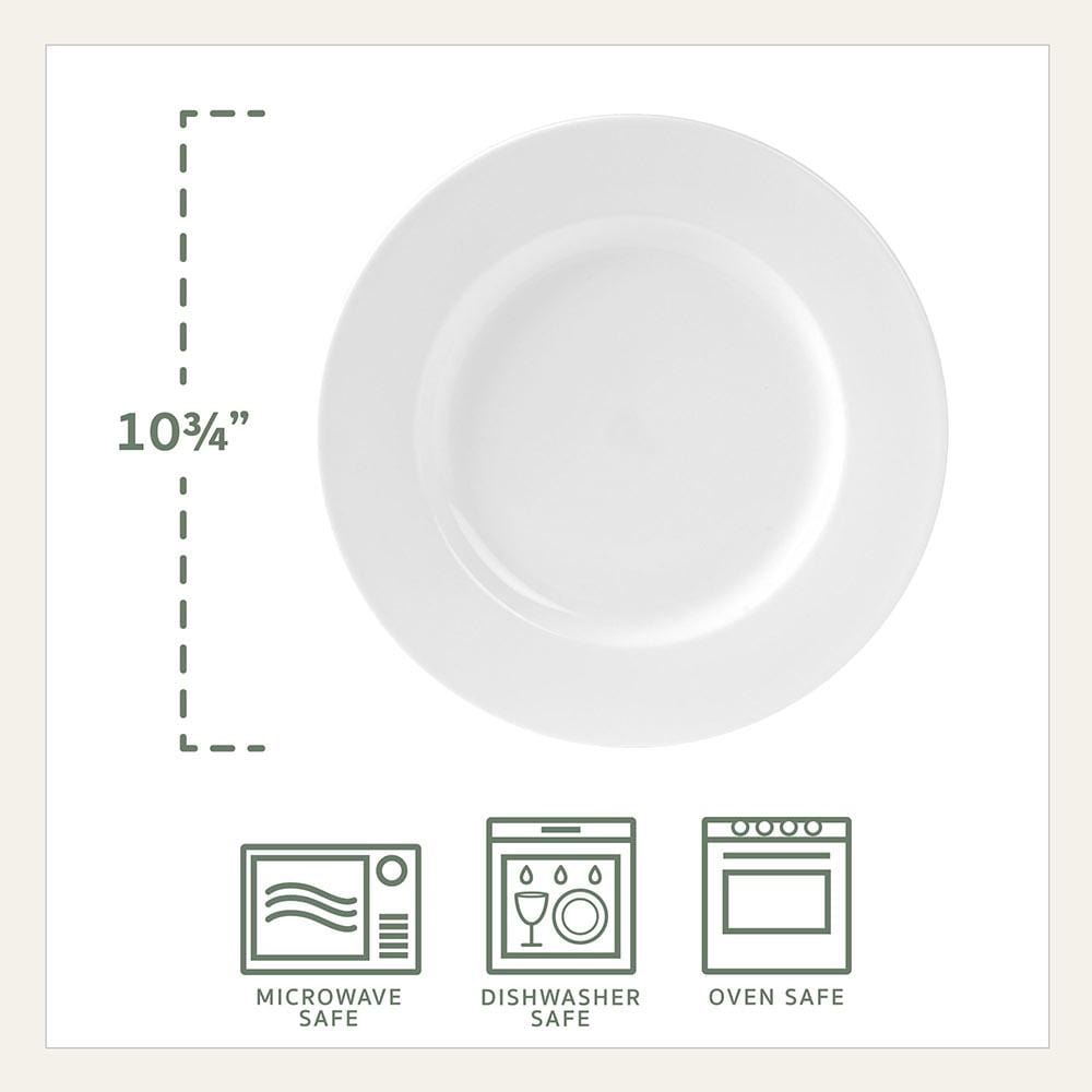 Everyday White® Classic Rim Set Of 4 Dinner Plates