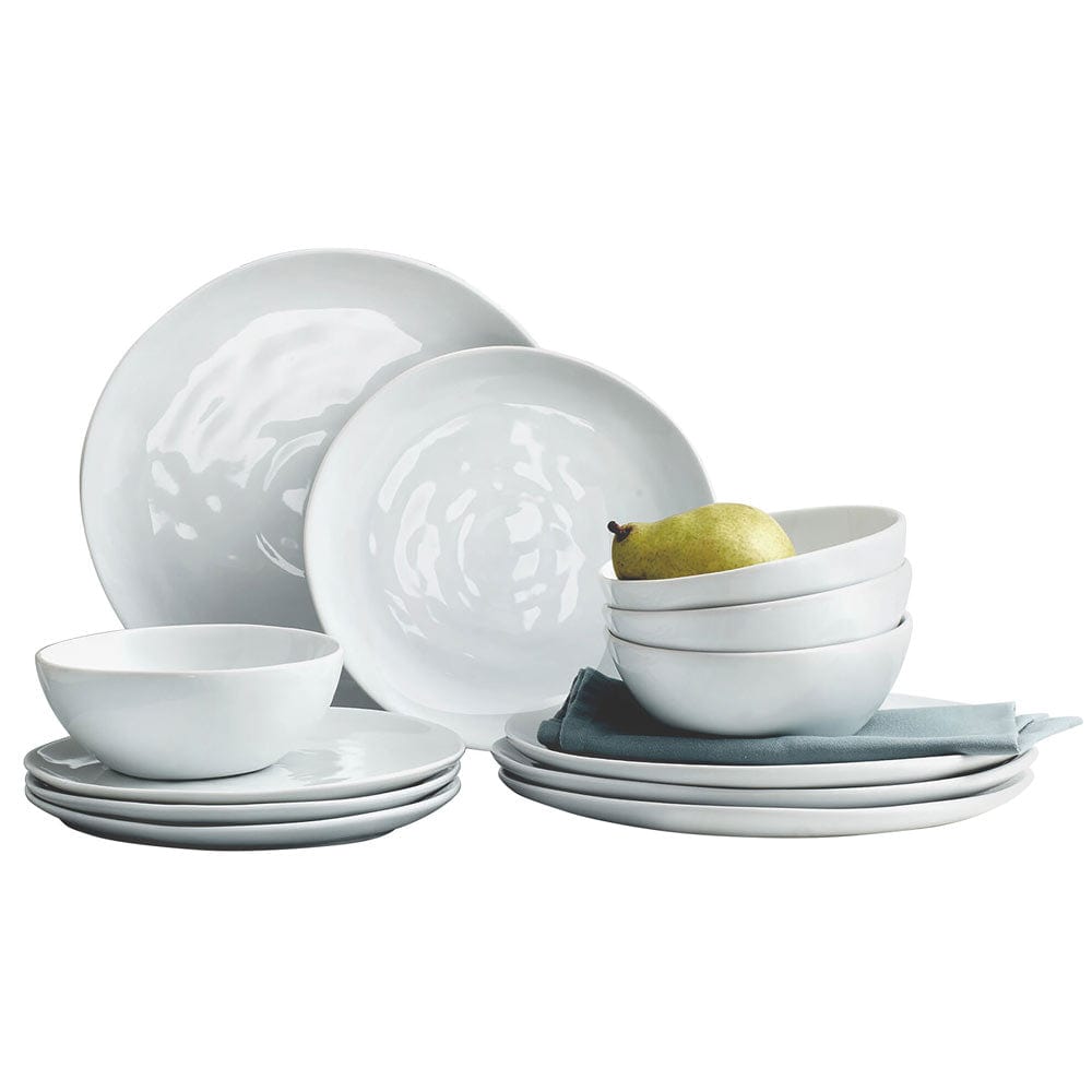 Everyday White® Organic 12 Piece Dinnerware Set, Service For 4