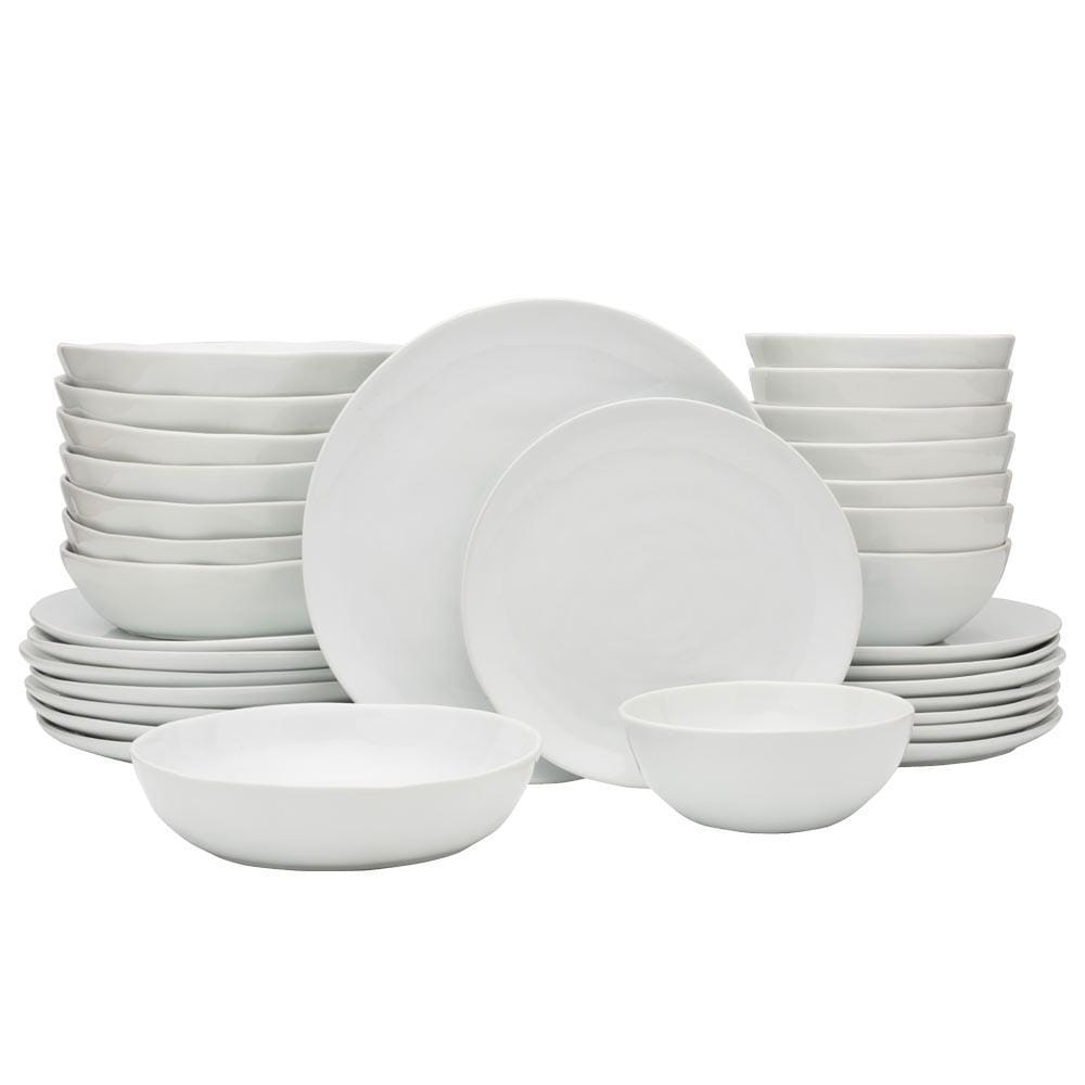 Everyday White® Organic 32 Piece Dinnerware Set, Service For 8