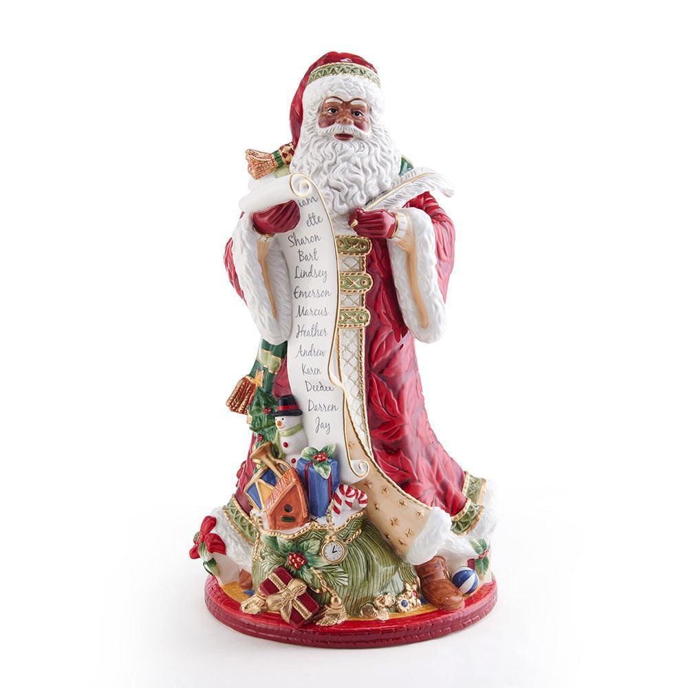 Holiday Home African American Santa Figurine, 18.75 IN