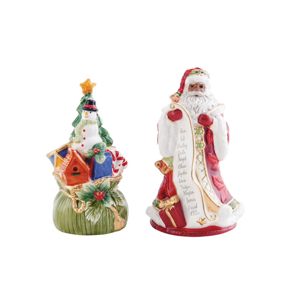 Holiday Home African American Santa Salt And Pepper Set